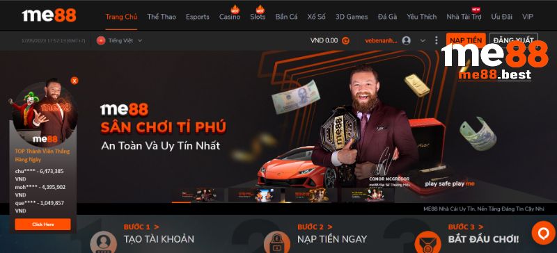 Hạng mục thể thao cấp Da88 - Da88